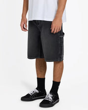 BILLABONG MENS BAD DOG DENIM SHORTS – WASHED BLACK