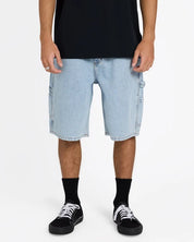 BILLABONG MENS BAD DOG DENIM SHORTS – WASHED INDIGO