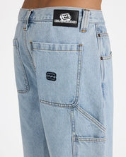 BILLABONG MENS BAD DOG DENIM SHORTS – WASHED INDIGO