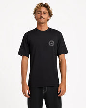 BILLABONG MENS BIG WAVE DAZ SHORT SLEEVE RASH VEST – BLACK