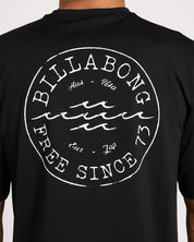 BILLABONG MENS BIG WAVE DAZ SHORT SLEEVE RASH VEST – BLACK