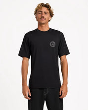 BILLABONG MENS BIG WAVE DAZ UPF 50 RASHGUARD – BLACK