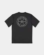 BILLABONG MENS BIG WAVE DAZ UPF 50 RASHGUARD – BLACK