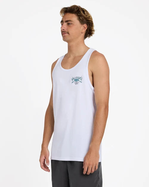 BILLABONG MENS CROSSBOARDS TANK TOP – WHITE