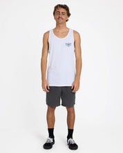 BILLABONG MENS CROSSBOARDS TANK TOP – WHITE