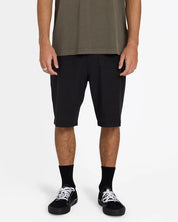 BILLABONG MENS CROSSFIRE 21" HYBRID SHORTS – BLACK