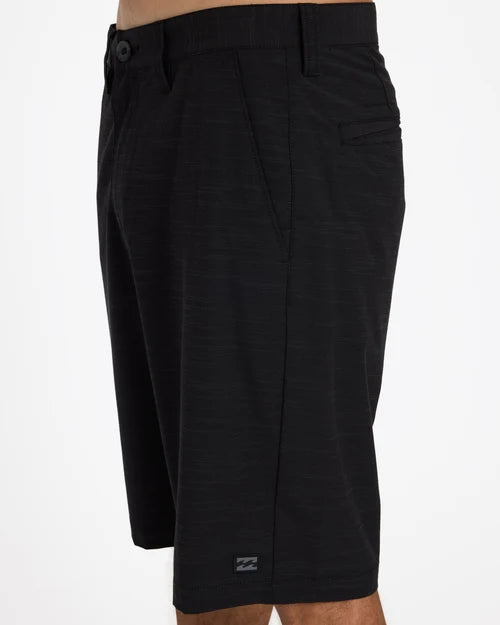BILLABONG MENS CROSSFIRE 21" HYBRID SHORTS – BLACK