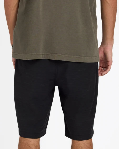 BILLABONG MENS CROSSFIRE 21" HYBRID SHORTS – BLACK