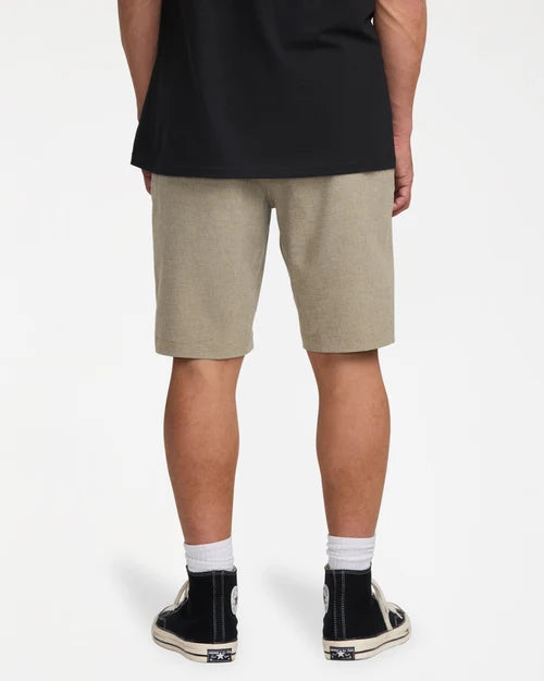 BILLABONG MENS CROSSFIRE 21" HYBRID SHORTS – KHAKI