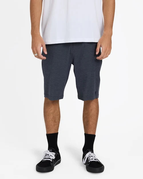 BILLABONG MENS CROSSFIRE 21" HYBRID SHORTS – NAVY