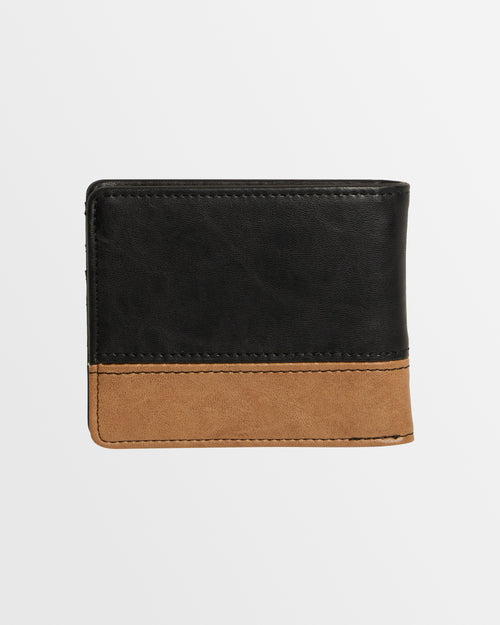 BILLABONG MENS DIMENSION WALLET – BLACK/TAN