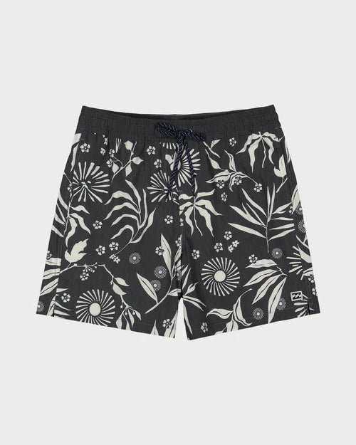 BILLABONG MENS GOOD TIMES LAYBACK 16" BOARDSHORTS ELASTIC WAIST SURF SHORTS – DARK NAVY