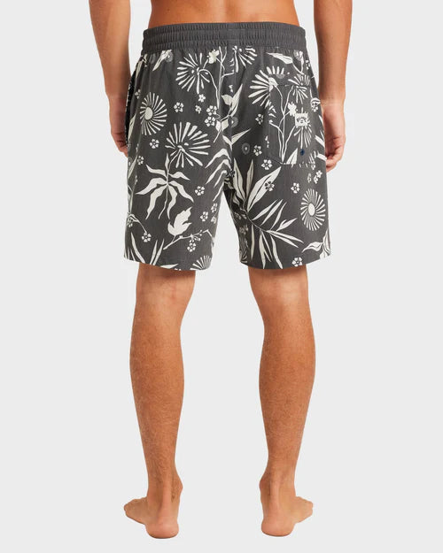 BILLABONG MENS GOOD TIMES LAYBACK 16" BOARDSHORTS ELASTIC WAIST SURF SHORTS – DARK NAVY