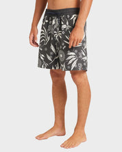 BILLABONG MENS GOOD TIMES LAYBACK 16" BOARDSHORTS ELASTIC WAIST SURF SHORTS – DARK NAVY