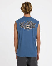 BILLABONG MENS HERITAGE ARCH MUSCLE TOP – CHINA BLUE