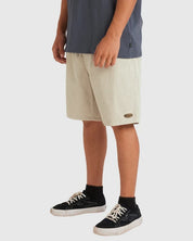 BILLABONG MENS LARRY CORDUROY 18" WALKSHORTS – STONE