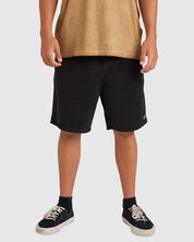 BILLABONG MENS LARRY CORDUROY 18" WALKSHORTS – CHARCOAL
