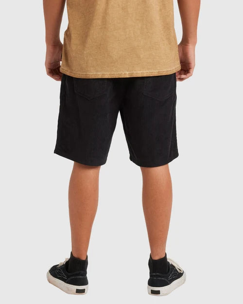 BILLABONG MENS LARRY CORDUROY 18" WALKSHORTS – CHARCOAL