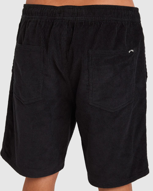 BILLABONG MENS LARRY CORDUROY 18" WALKSHORTS – CHARCOAL