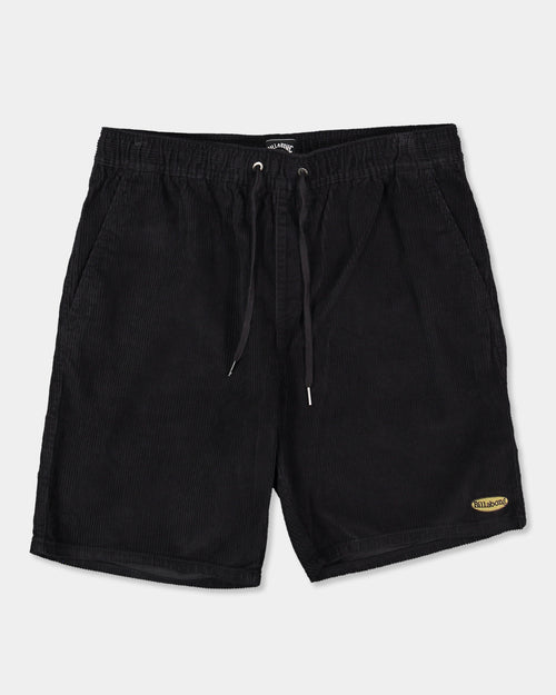 BILLABONG MENS LARRY CORDUROY 18" WALKSHORTS – CHARCOAL