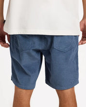 BILLABONG MENS LARRY CORDUROY WALKSHORTS – CHINA BLUE