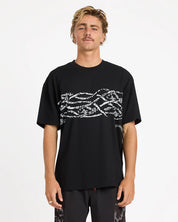 BILLABONG MENS OTIS MANGROVE T-SHIRT CASUAL SURF TEE – BLACK