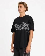 BILLABONG MENS OTIS MANGROVE T-SHIRT CASUAL SURF TEE – BLACK