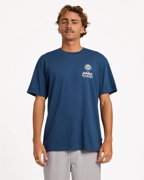 BILLABONG MENS PORTAL PREMIUM T-SHIRT – DARK DENIM