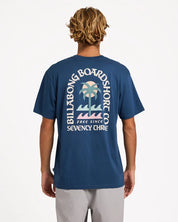 BILLABONG MENS PORTAL PREMIUM T-SHIRT – DARK DENIM