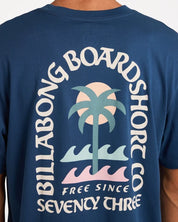 BILLABONG MENS PORTAL PREMIUM T-SHIRT – DARK DENIM