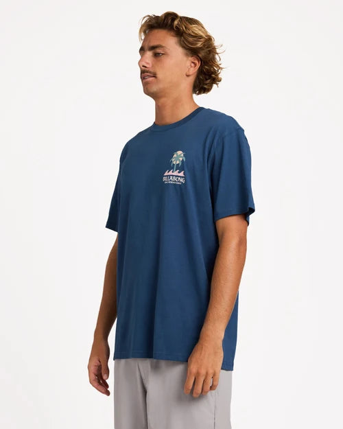 BILLABONG MENS PORTAL PREMIUM T-SHIRT – DARK DENIM