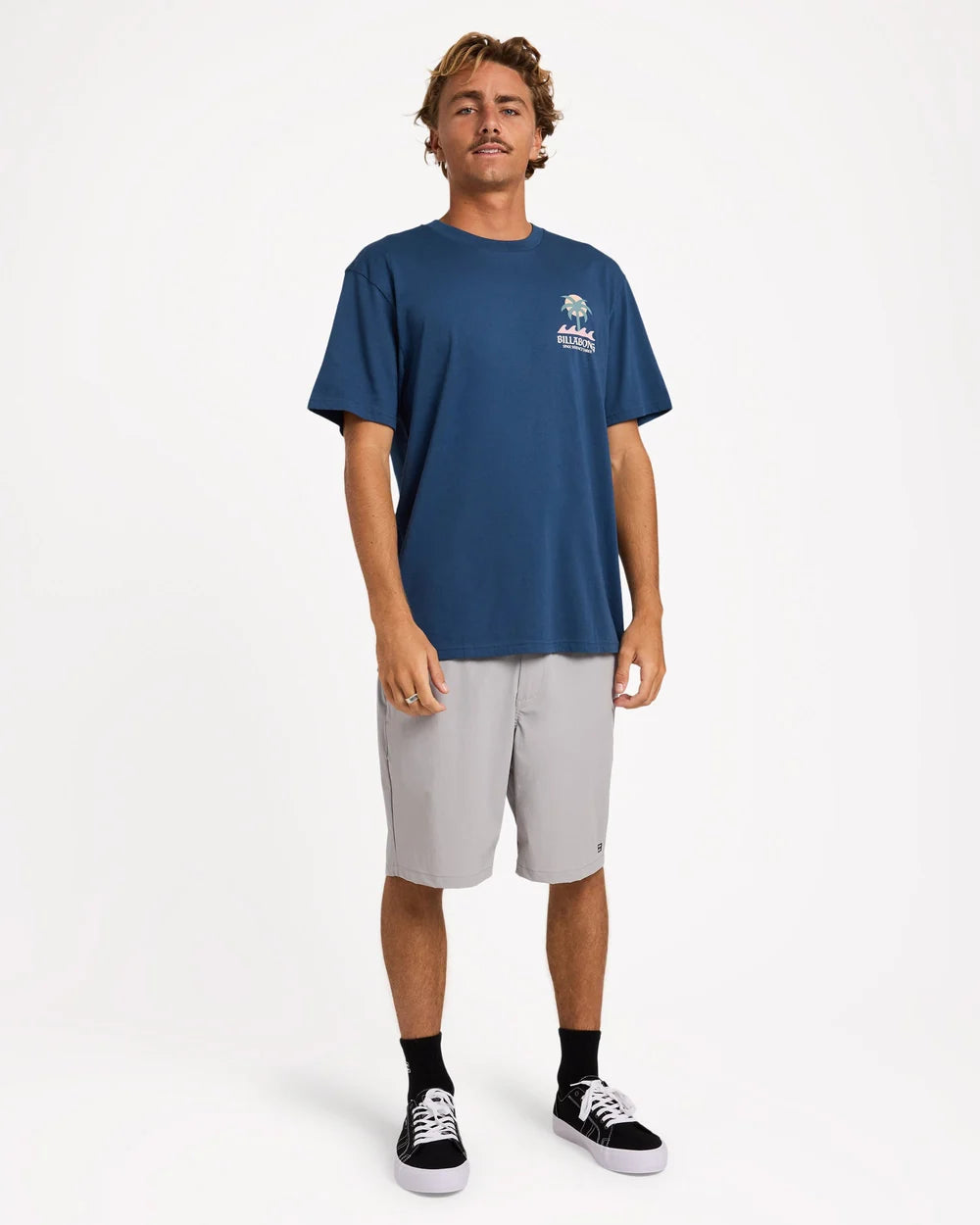 BILLABONG MENS PORTAL PREMIUM T-SHIRT – DARK DENIM