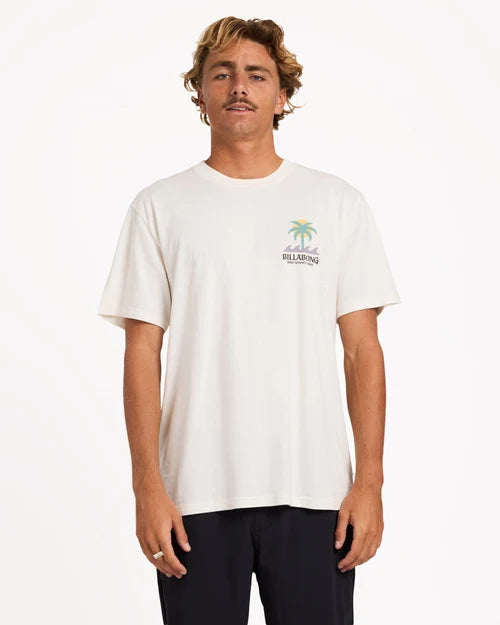 BILLABONG MENS PORTAL PREMIUM T-SHIRT – OFF WHITE