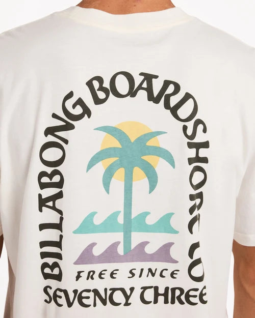 BILLABONG MENS PORTAL PREMIUM T-SHIRT – OFF WHITE