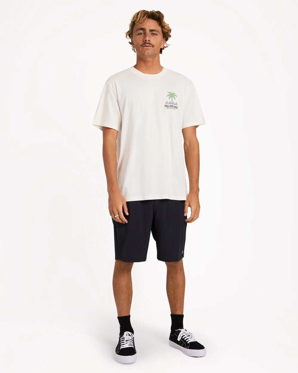 BILLABONG MENS PORTAL PREMIUM T-SHIRT – OFF WHITE