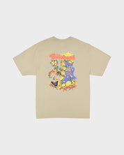 BILLABONG MENS ROAD TRIP T-SHIRT REGULAR FIT COTTON TEE WITH GRAPHIC MUSHROOM