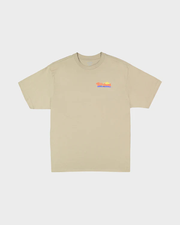 BILLABONG MENS ROAD TRIP T-SHIRT REGULAR FIT COTTON TEE WITH GRAPHIC MUSHROOM