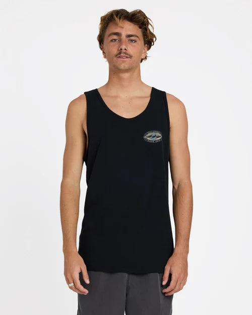 BILLABONG MENS ROTAR DIAMOND TANK TOP – BLACK
