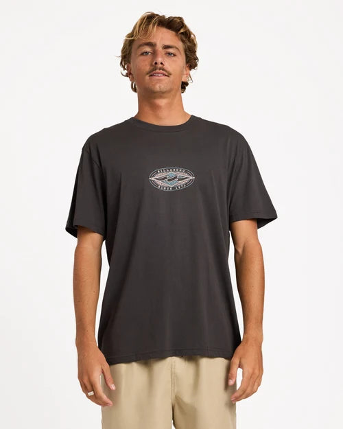 BILLABONG MENS ROTOR DIAMOND PREMIUM T-SHIRT – RAVEN