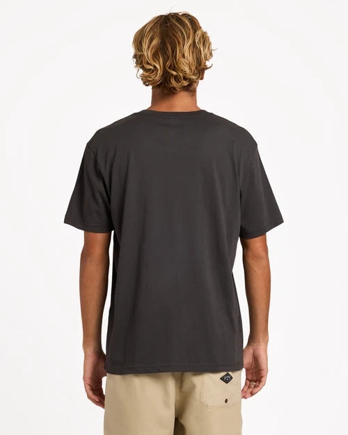 BILLABONG MENS ROTOR DIAMOND PREMIUM T-SHIRT – RAVEN