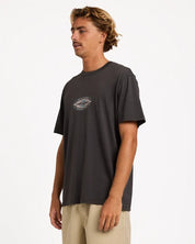 BILLABONG MENS ROTOR DIAMOND PREMIUM T-SHIRT – RAVEN