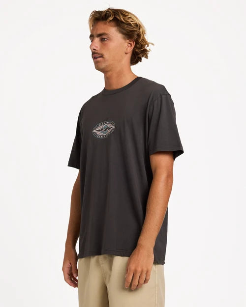 BILLABONG MENS ROTOR DIAMOND PREMIUM T-SHIRT – RAVEN