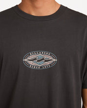 BILLABONG MENS ROTOR DIAMOND PREMIUM T-SHIRT – RAVEN