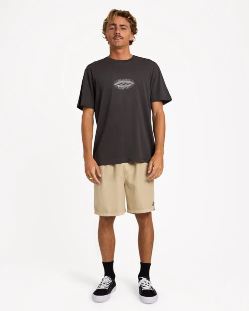 BILLABONG MENS ROTOR DIAMOND PREMIUM T-SHIRT – RAVEN