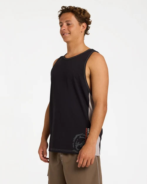 BILLABONG MENS SPEC 73 BLAST TANK TOP – OFF BLACK