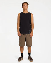 BILLABONG MENS SPEC 73 BLAST TANK TOP – OFF BLACK