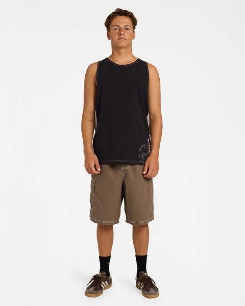 BILLABONG MENS SPEC 73 BLAST TANK TOP – OFF BLACK