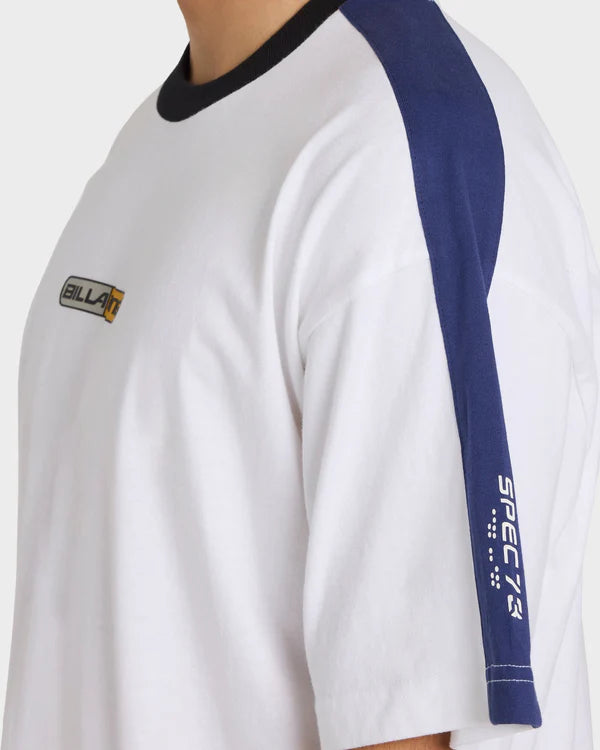 BILLABONG MENS SPEC 73 ICONIC T-SHIRT – WHITE