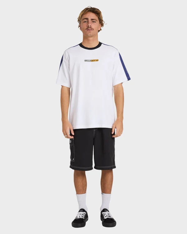 BILLABONG MENS SPEC 73 ICONIC T-SHIRT – WHITE
