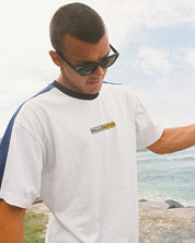BILLABONG MENS SPEC 73 ICONIC T-SHIRT – WHITE